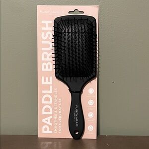 Black Paddle Hair Brush for Gentle Detangling